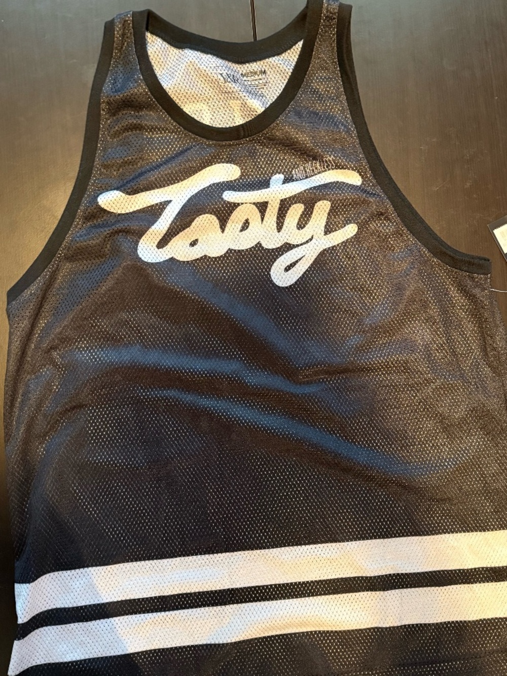 Young & Reckless “Tasty” Mesh Tank Top Jersey – Black/Whi